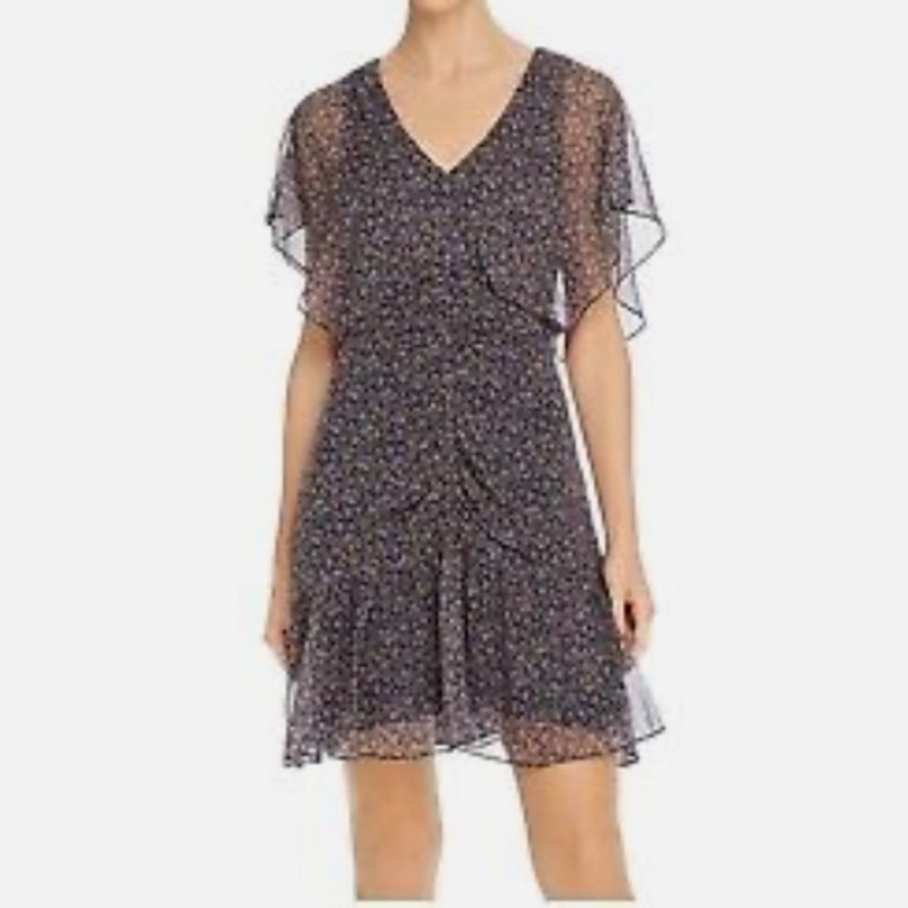 Parker Tacoma Silk Dress in Viceroy Funfetti Floral Size 4